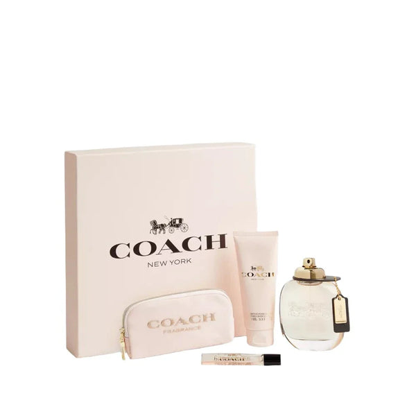 Introducing the Coach New York Set - a sophisticated collection designed for the discerning luxury consumer. Impeccably crafted with premium materials, this exclusive set embodies elegance and refinement. Elevate your style with the timeless pieces of Coa