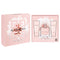 Givenchy perfume set with pink packaging and floral design on a white background