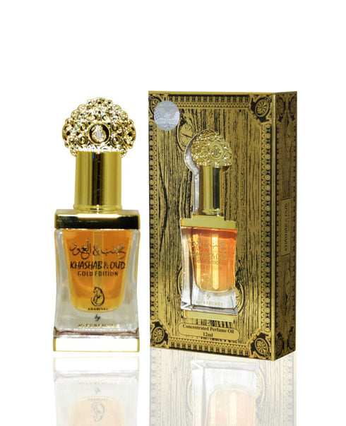 Khashab & Oud Gold Edition Concentrated Perfume Oil By Arabiyat
