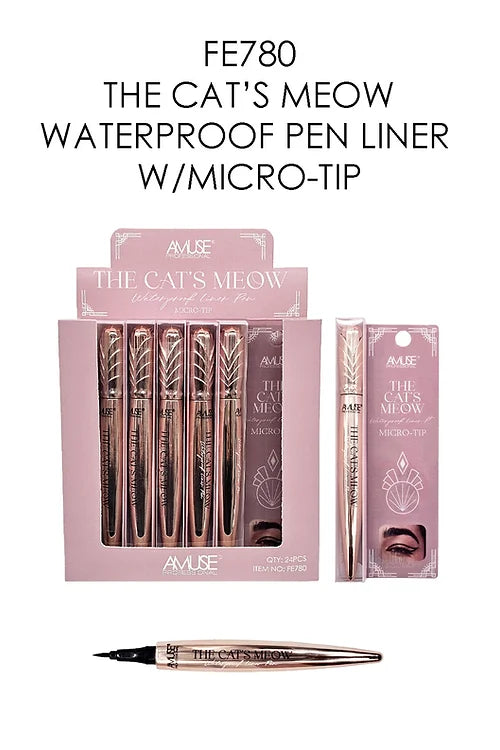 Amuse USA Cats Meow Water Proof Liner Pink